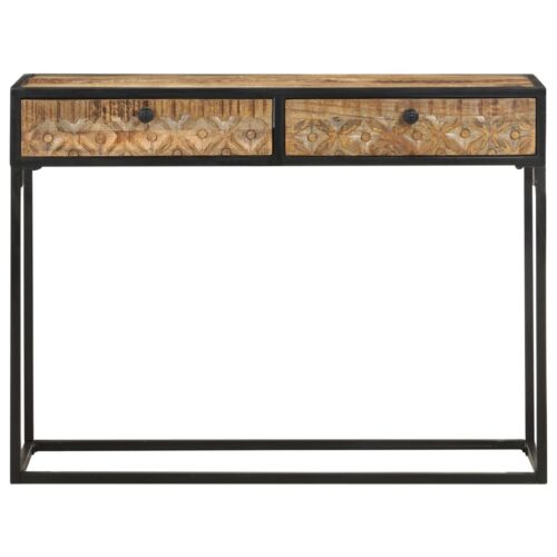 Console Table 100x35x75cm Solid Mango Wood - Image 3