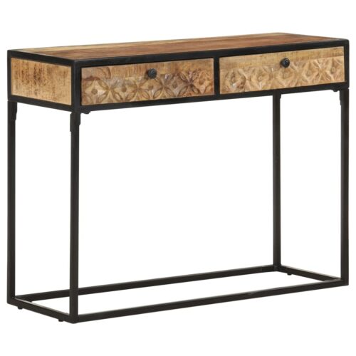 Console Table 100x35x75cm Solid Mango Wood - Image 11