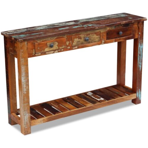 Console Table Solid Reclaimed Wood 120x30x76cm - Image 5