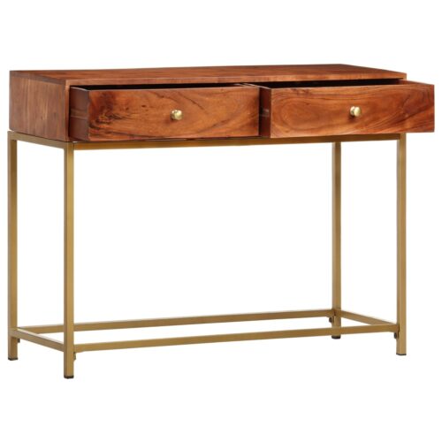 Console Table 100x35x76cm Solid Wood Acacia - Image 2