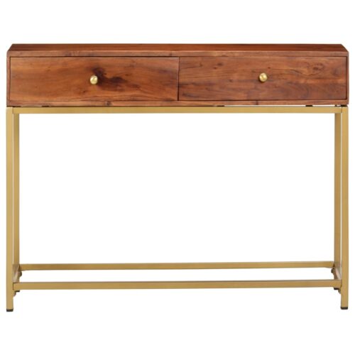 Console Table 100x35x76cm Solid Wood Acacia - Image 3