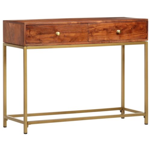 Console Table 100x35x76cm Solid Wood Acacia - Image 10