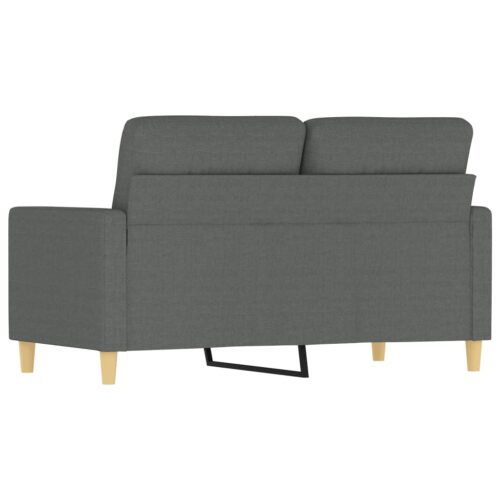 2-Seater Sofa Dark Grey 120cm Fabric - Image 5