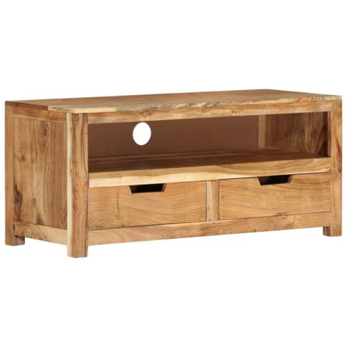 TV Cabinet 88x35x40cm Solid Wood Acacia - Image 9