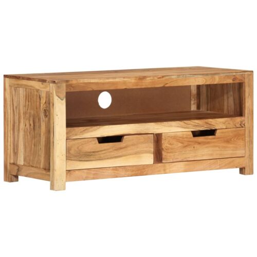 TV Cabinet 88x35x40cm Solid Wood Acacia - Image 10