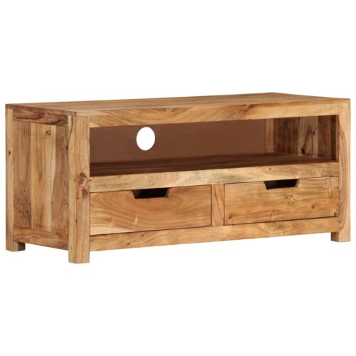 TV Cabinet 88x35x40cm Solid Wood Acacia - Image 11