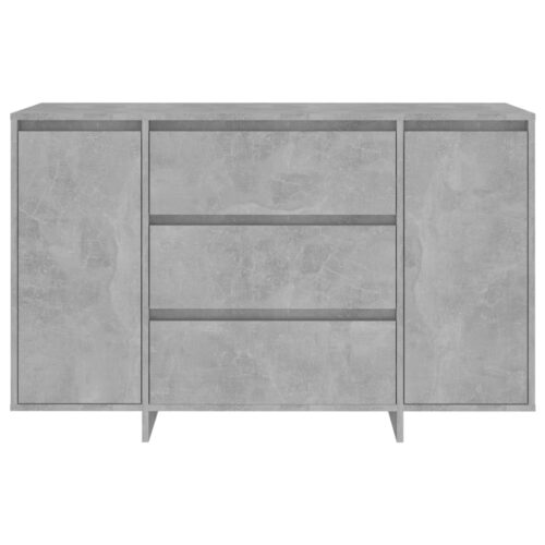 Sideboard with 3 Drawers Concrete Grey 120x41x75cm Engineered Wood - Image 5