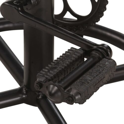 Bar Stools 2pcs Black Real Goat Leather - Image 8