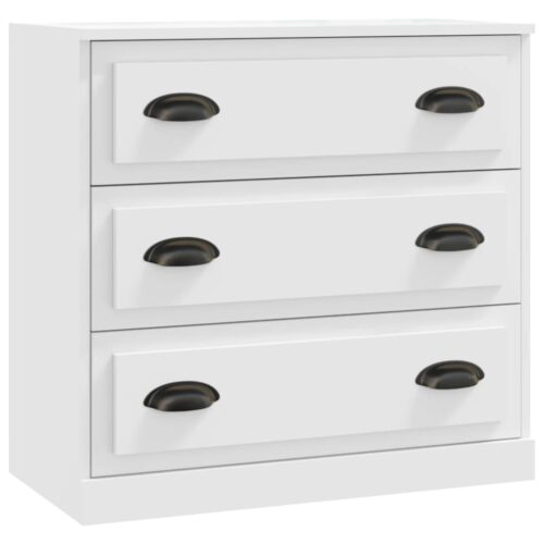 Sideboards 2pcs White Engineered Wood - Image 3