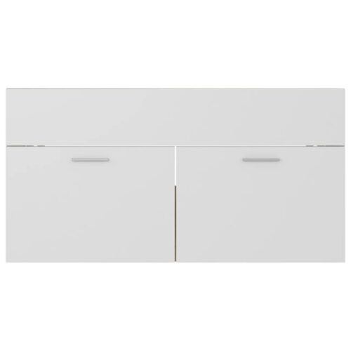 Bathroom Furniture Set White Sonoma Oak Engineered Wood - Image 9