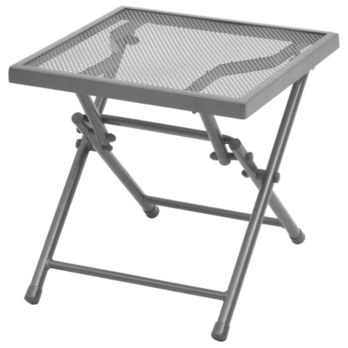 Sun Loungers 2pcs with Table Steel Anthracite - Image 7