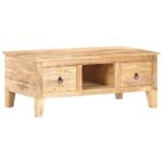 Coffee Table 100x55x40cm Rough Mango Wood