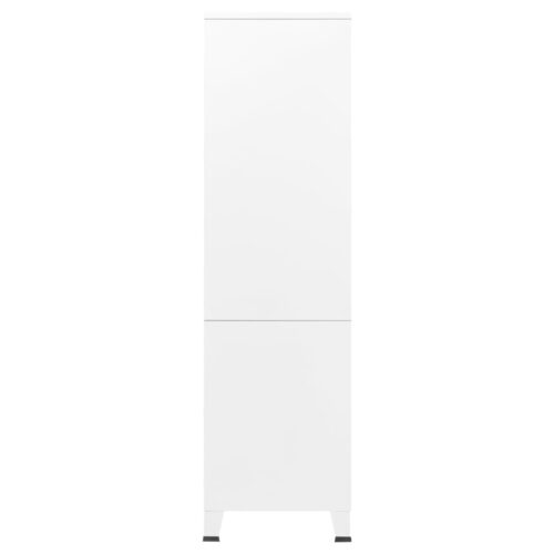 Industrial Wardrobe White 90x50x180cm Metal - Image 5