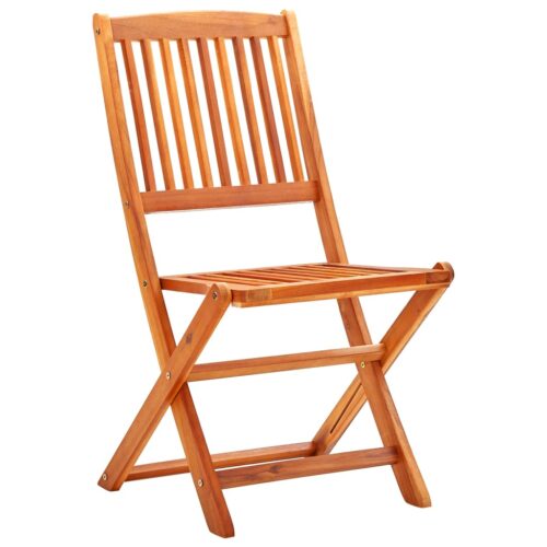 9-Piece Folding Outdoor Dining Set Solid Eucalyptus Wood Outdoor Patio Lounge Furniture - Image 2