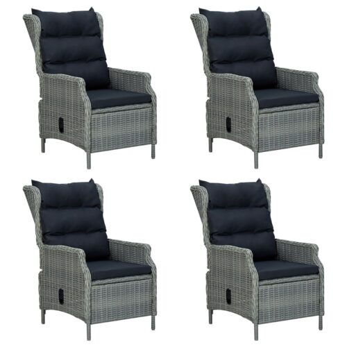 7-Piece Garden Dining Set Light Grey Outdoor Patio Lounge Furniture - Image 5