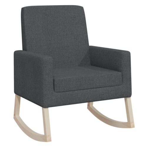 Rocking Chair Dark Grey Fabric - Image 2