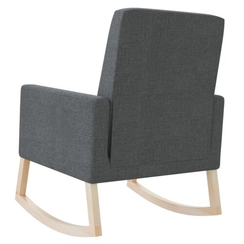 Rocking Chair Dark Grey Fabric - Image 5