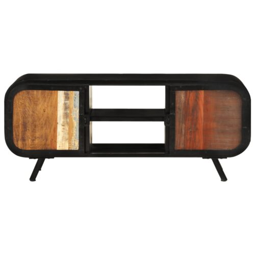 TV Cabinet 110x30x45cm Solid Reclaimed Wood - Image 2