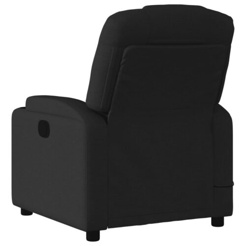 Massage Recliner Chair Black Fabric - Image 6