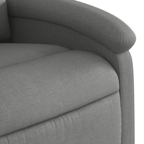 Recliner Chair Dark Grey Fabric - Image 8