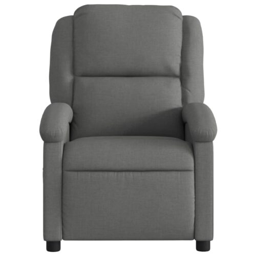 Recliner Chair Dark Grey Fabric - Image 3