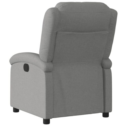 Recliner Chair Dark Grey Fabric - Image 5