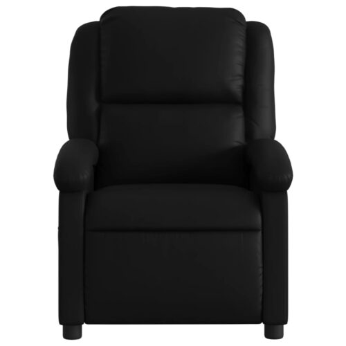 Massage Recliner Chair Black Faux Leather - Image 7