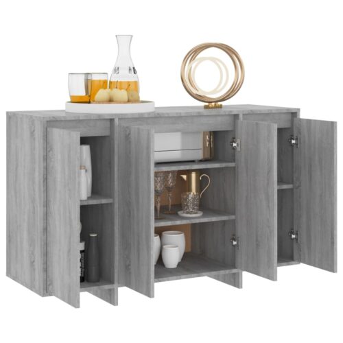 Sideboard Grey Sonoma 120x41x75cm Engineered Wood - Image 3