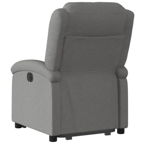 Stand up Recliner Chair Dark Grey Fabric - Image 4