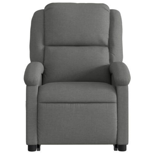 Stand up Recliner Chair Dark Grey Fabric - Image 8