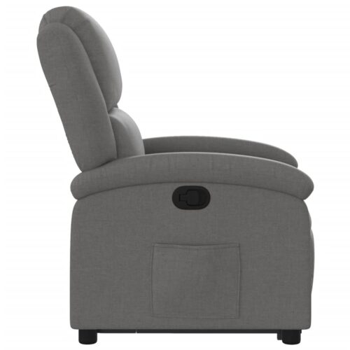 Stand up Recliner Chair Dark Grey Fabric - Image 9