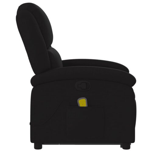 Stand up Massage Recliner Chair Black Fabric - Image 9