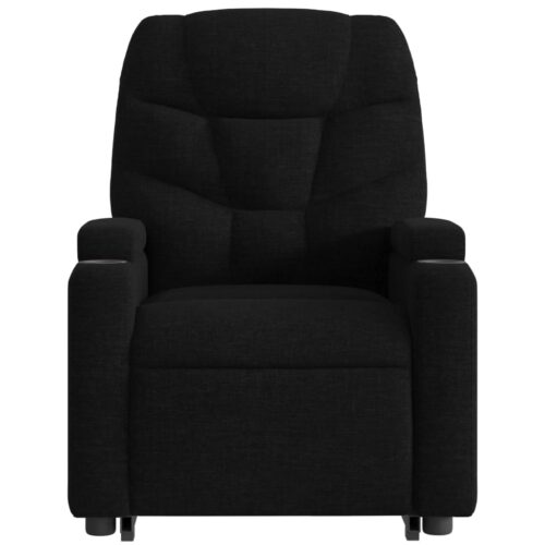 Stand up Massage Recliner Chair Black Fabric - Image 8