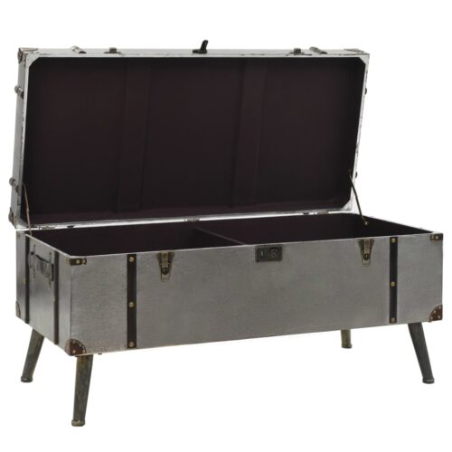 Coffee Table MDF Aluminium 102x51x47.5cm - Image 7