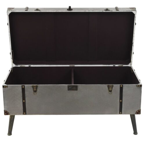 Coffee Table MDF Aluminium 102x51x47.5cm - Image 8