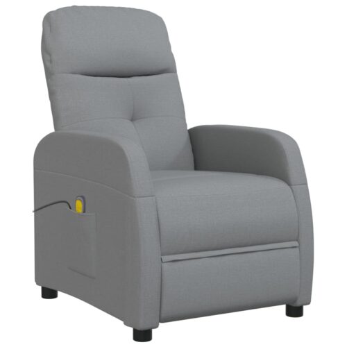 Massage Chair Light Grey Fabric - Image 2