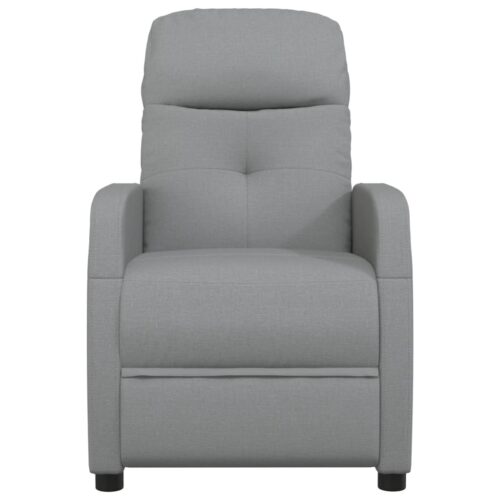 Massage Chair Light Grey Fabric - Image 3