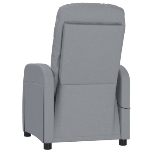 Massage Chair Light Grey Fabric - Image 5