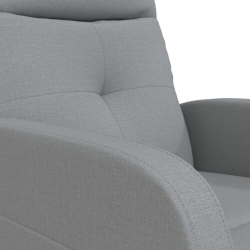 Massage Chair Light Grey Fabric - Image 8