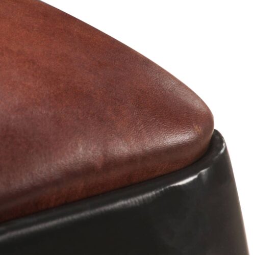 Bar Stools 4pcs Black Real Leather - Image 5