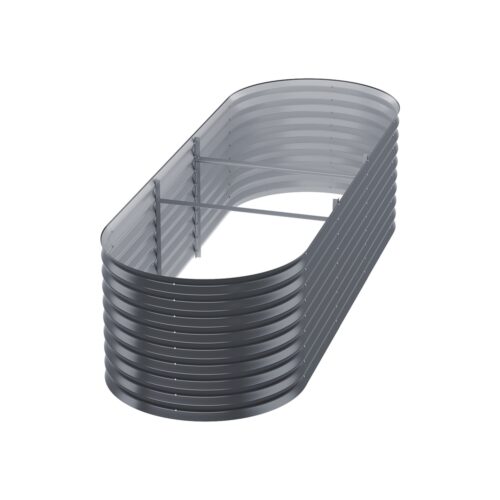 Green Fingers Garden Bed 240X80X56cm Oval Planter Box - Image 4