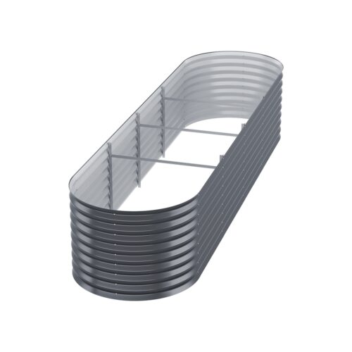 Green Fingers Garden Bed 320X80X56cm Oval Planter Box - Image 4