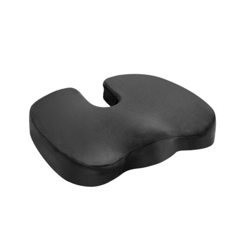 Giselle Bedding Seat Cushion Memory Foam Pillow Back Pain Relief Chair Pad Black - Image 2