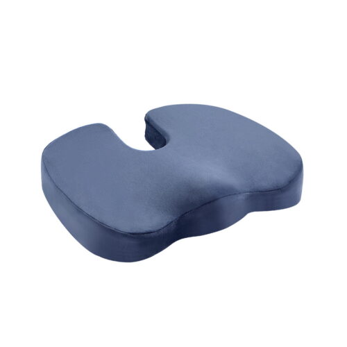 Giselle Bedding Seat Cushion Memory Foam Pillow Back Pain Relief Chair Pad Blue - Image 2