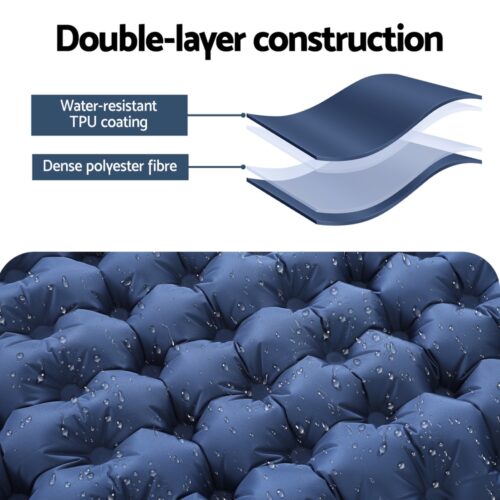 Weisshorn Self Inflating Mattress Camping Sleeping Mat Air Bed Single Pillow Bag - Image 6