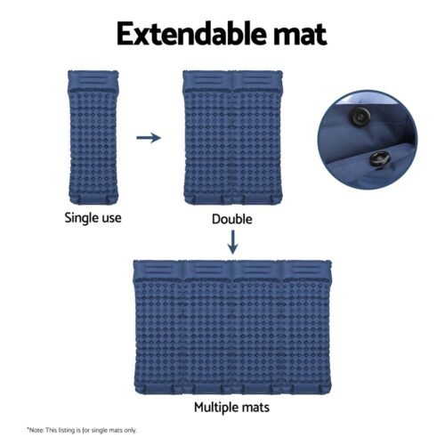 Weisshorn Self Inflating Mattress Camping Sleeping Mat Air Bed Single Pillow Bag - Image 7