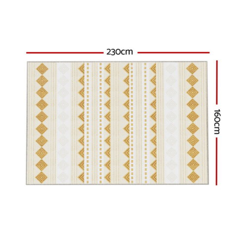Artiss Rug 160x230cm Area Rug Washable Mat Large Carpet Soft Short Pile Ella - Image 3