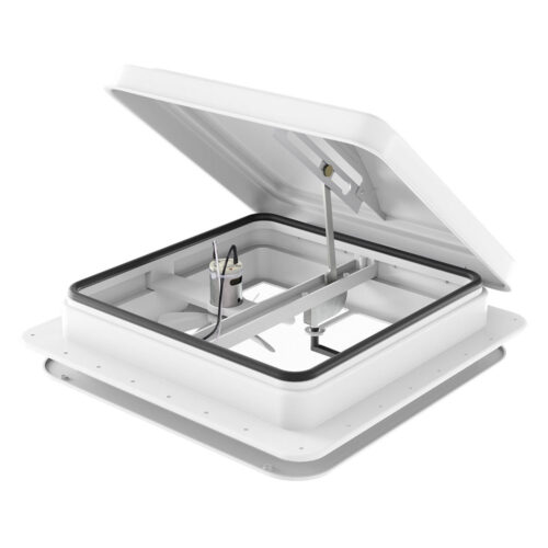 Weisshorn Caravan Roof Vent Fan Air Exhaust Hatch 12V RV Motorhome Camper White - Image 2