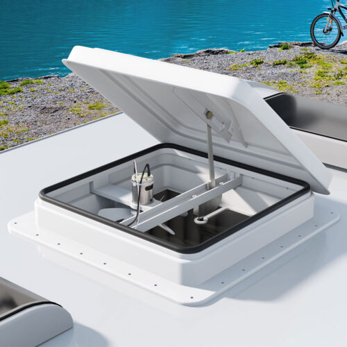 Weisshorn Caravan Roof Vent Fan Air Exhaust Hatch 12V RV Motorhome Camper White - Image 8