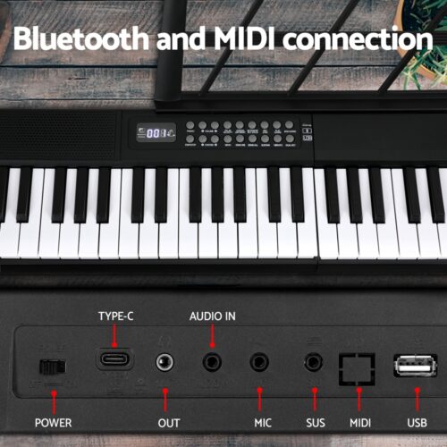 Alpha 61 Keys Foldable Electronic Piano Keyboard Digital Electric w/ Carry Bag - Image 5